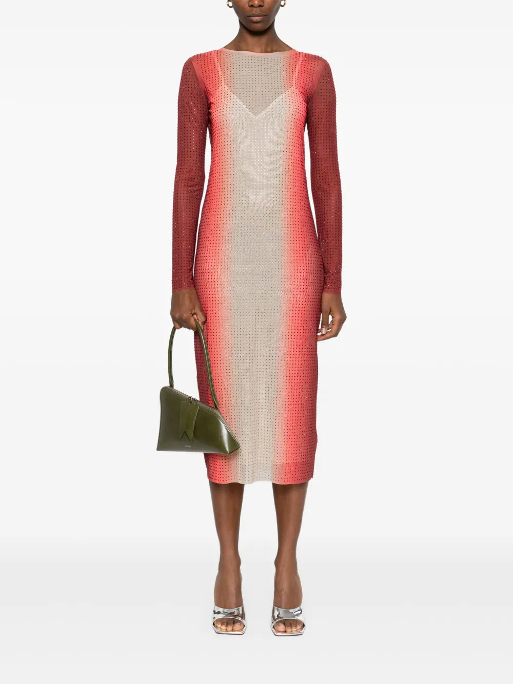 Gradient-Effect Midi Dress