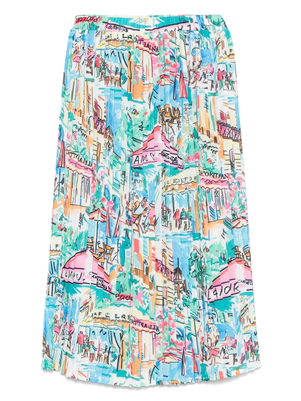 Printed Midi Skirt