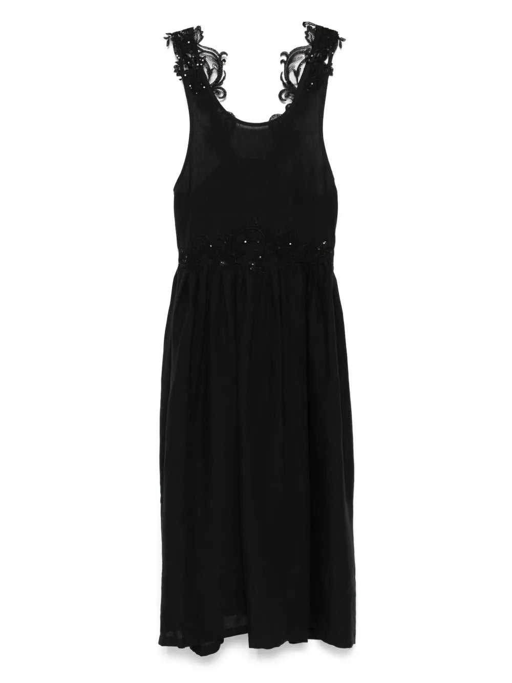Embroidered Midi Dress