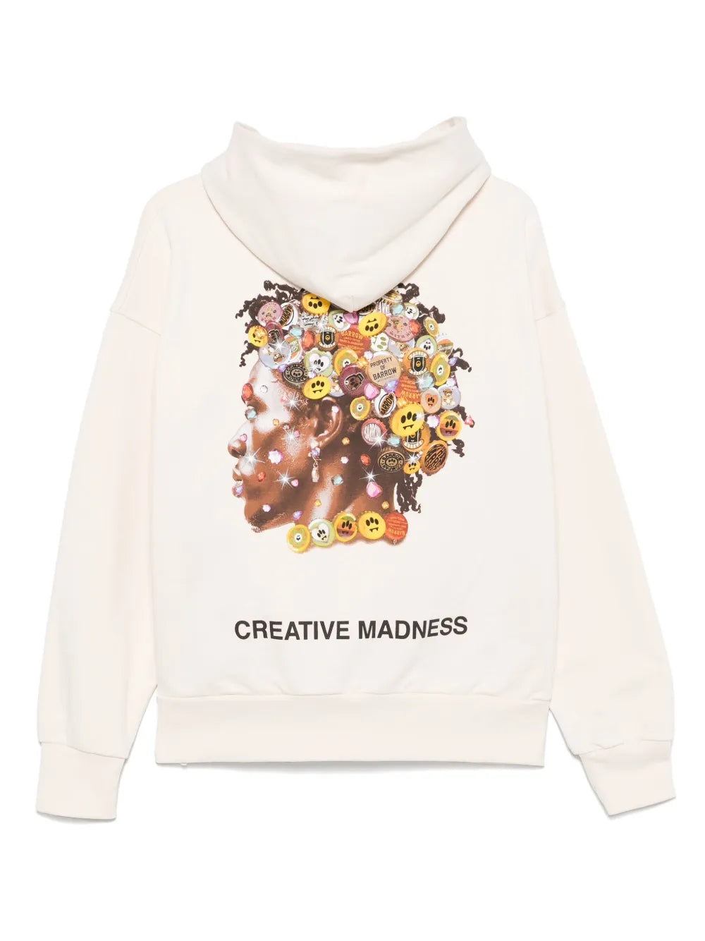 Rubberised-Logo Hoodie