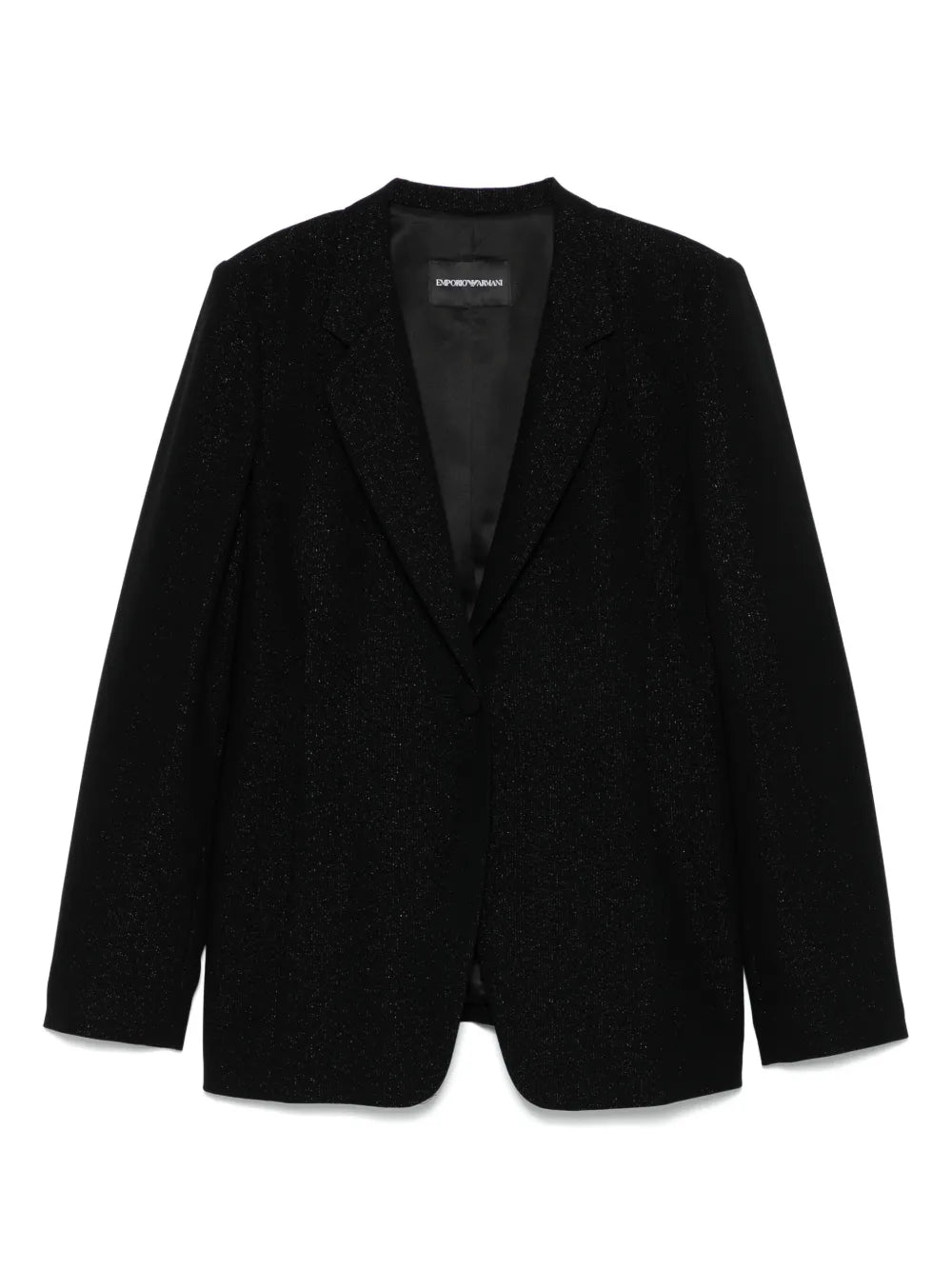 Lurex-Detail Crepe Blazer