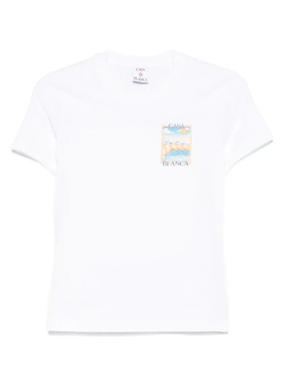 Surreal Pool-Print T-Shirt