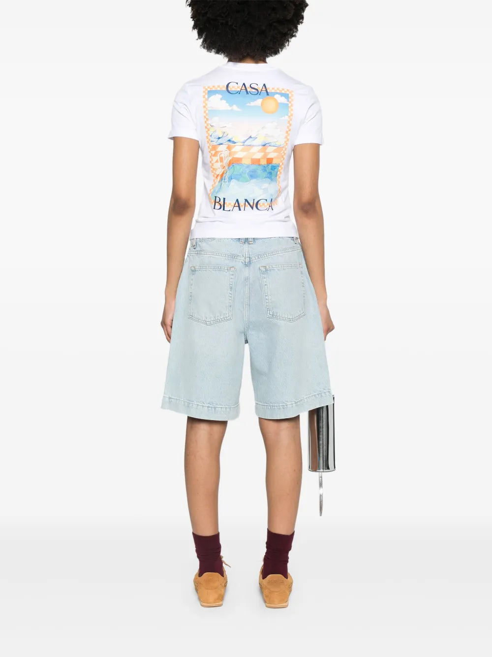 Surreal Pool-Print T-Shirt
