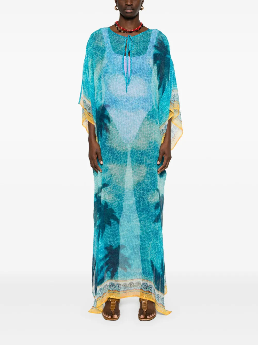 Silk Chiffon Maxi Dress