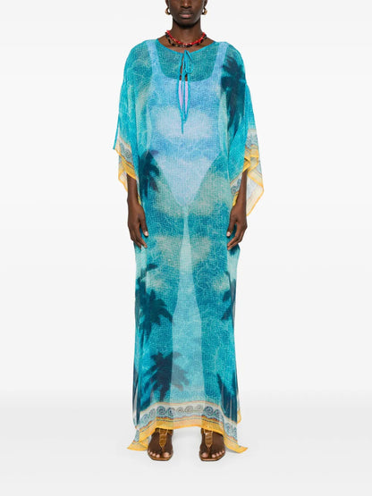Silk Chiffon Maxi Dress