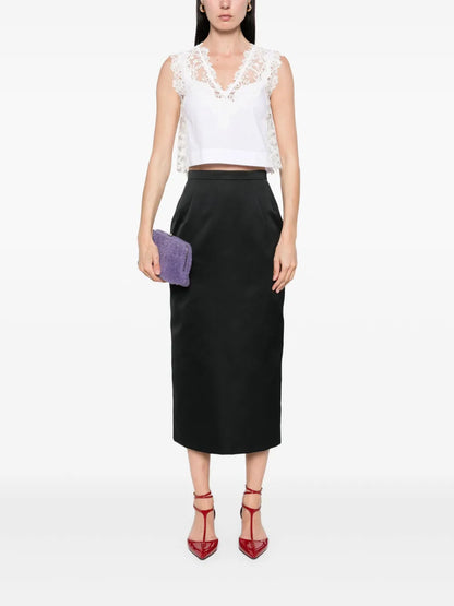 Satin Midi Skirt