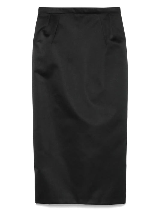 Satin Midi Skirt