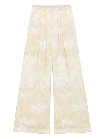Abstract-Print Trousers