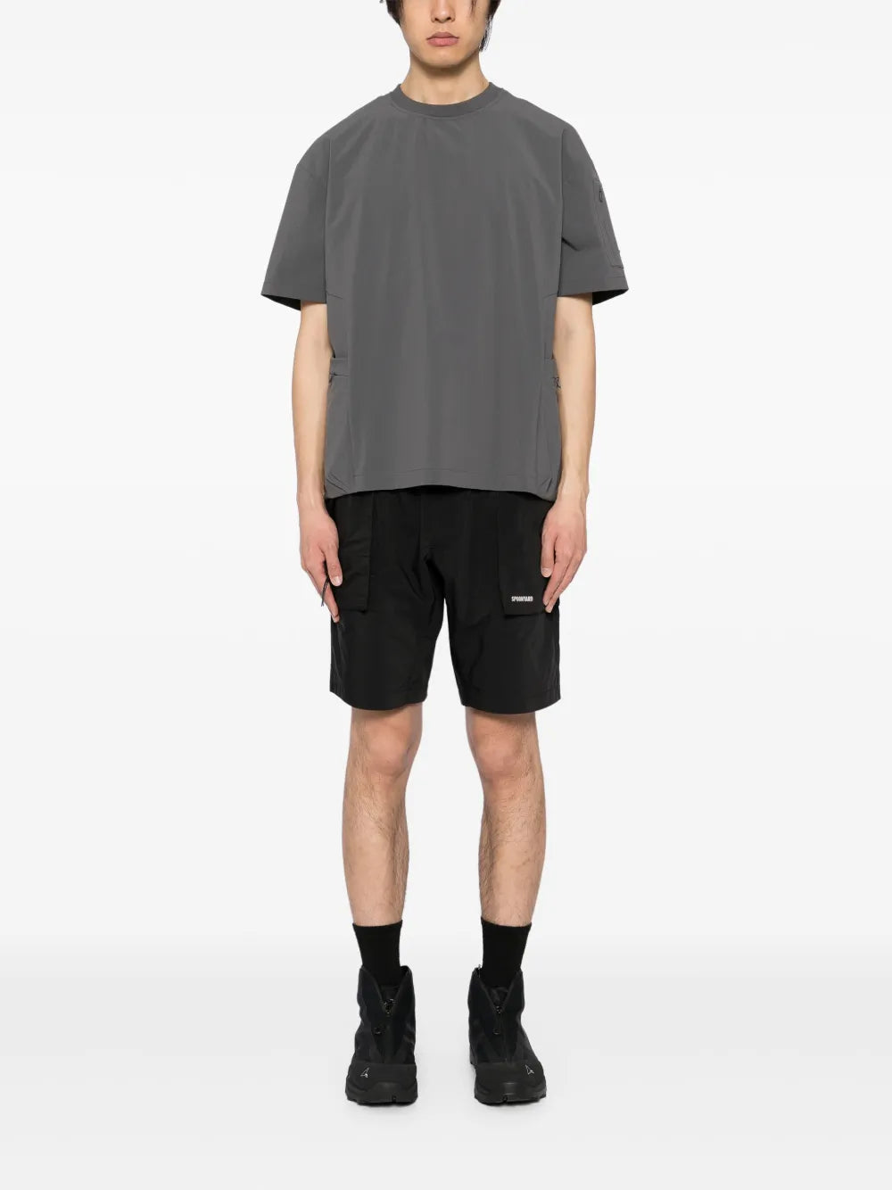 Packable Side Zip Pockets T-Shirt
