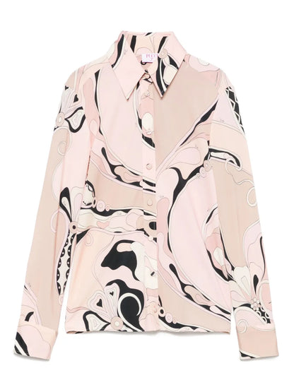 Orchidee-Print Shirt