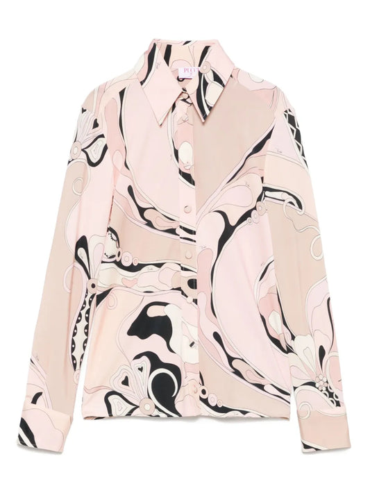 Orchidee-Print Shirt