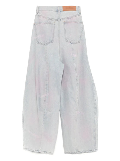 Spray Dyed Balloon Jeans