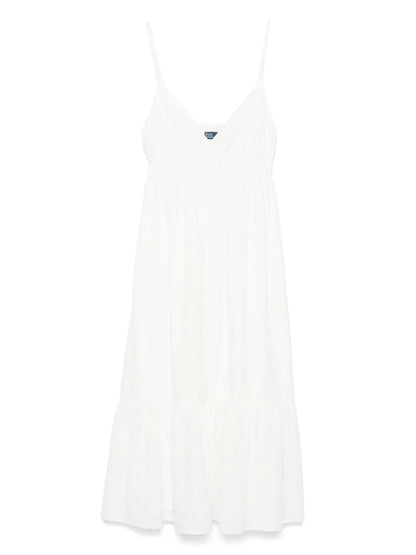 Broderie-Anglaise Midi Dress