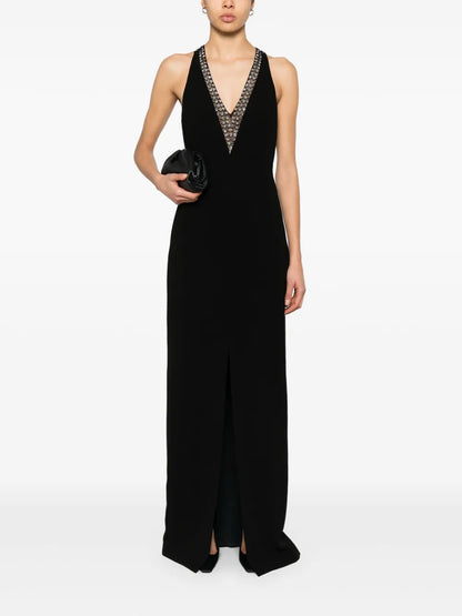 Sequin-Embellished Maxi Dress