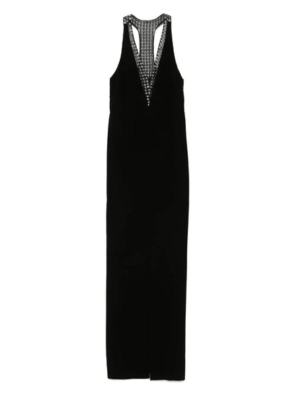 Sequin-Embellished Maxi Dress