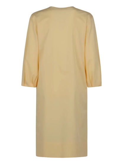 Crop-Sleeve Tunic Dress