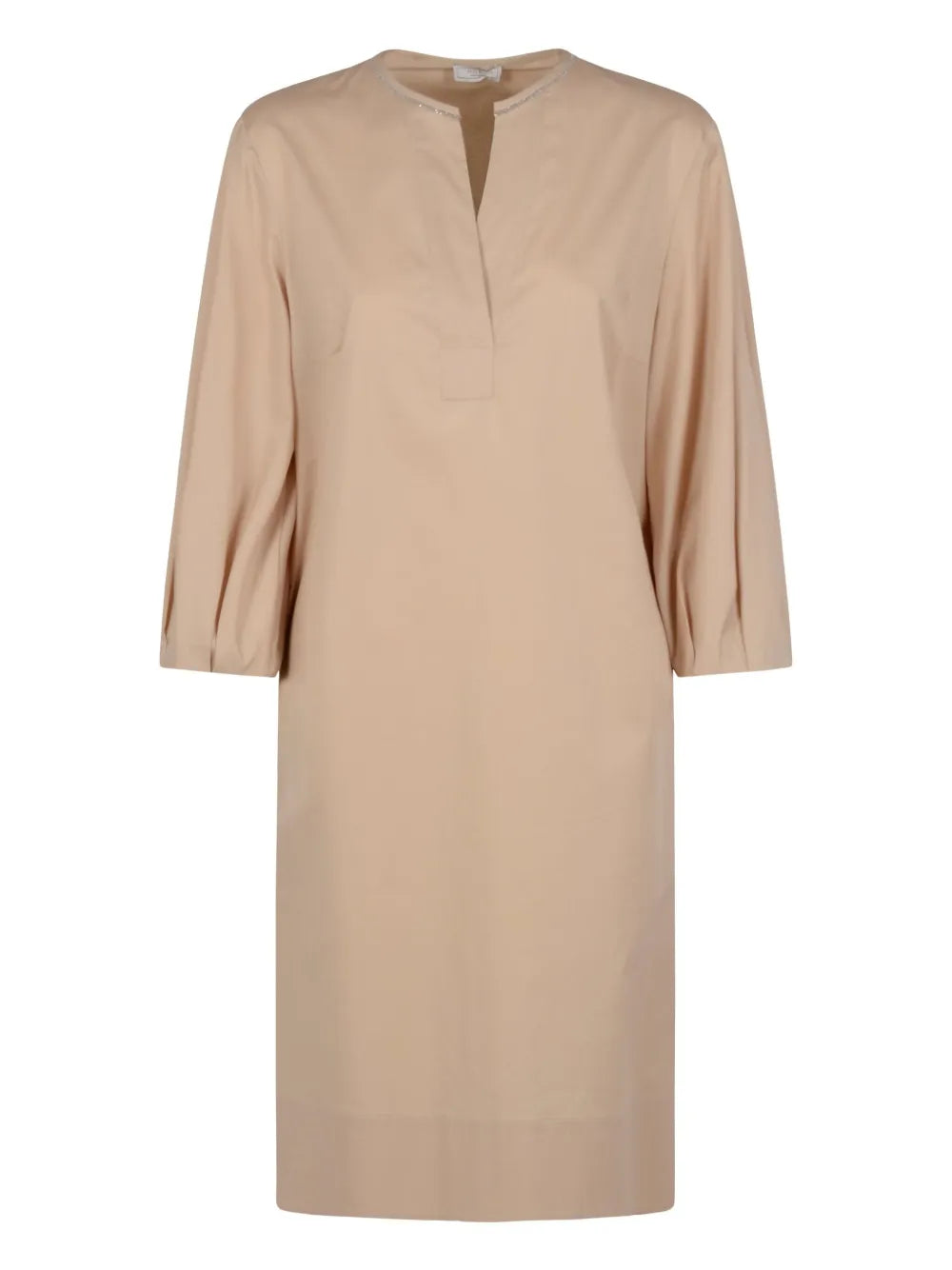 Placket-Detail Tunic Dress