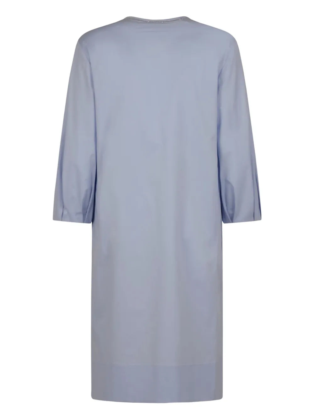 Crop-Sleeve Tunic Dress