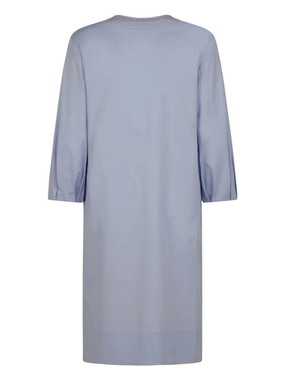 Crop-Sleeve Tunic Dress