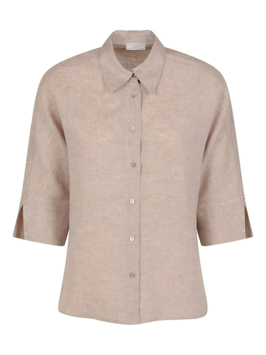 Button-Up Linen Shirt