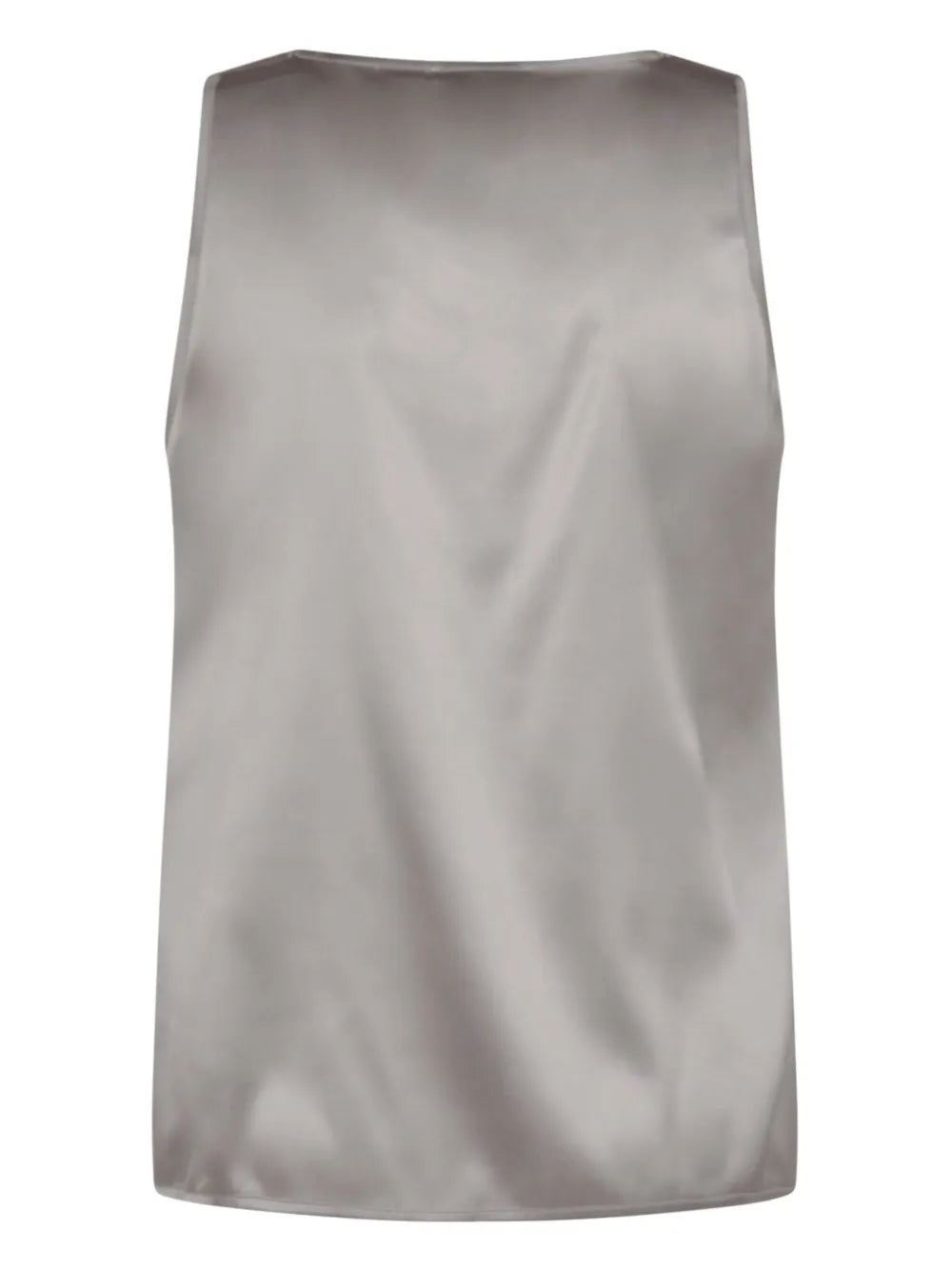 Satin Scoop-Neck Top