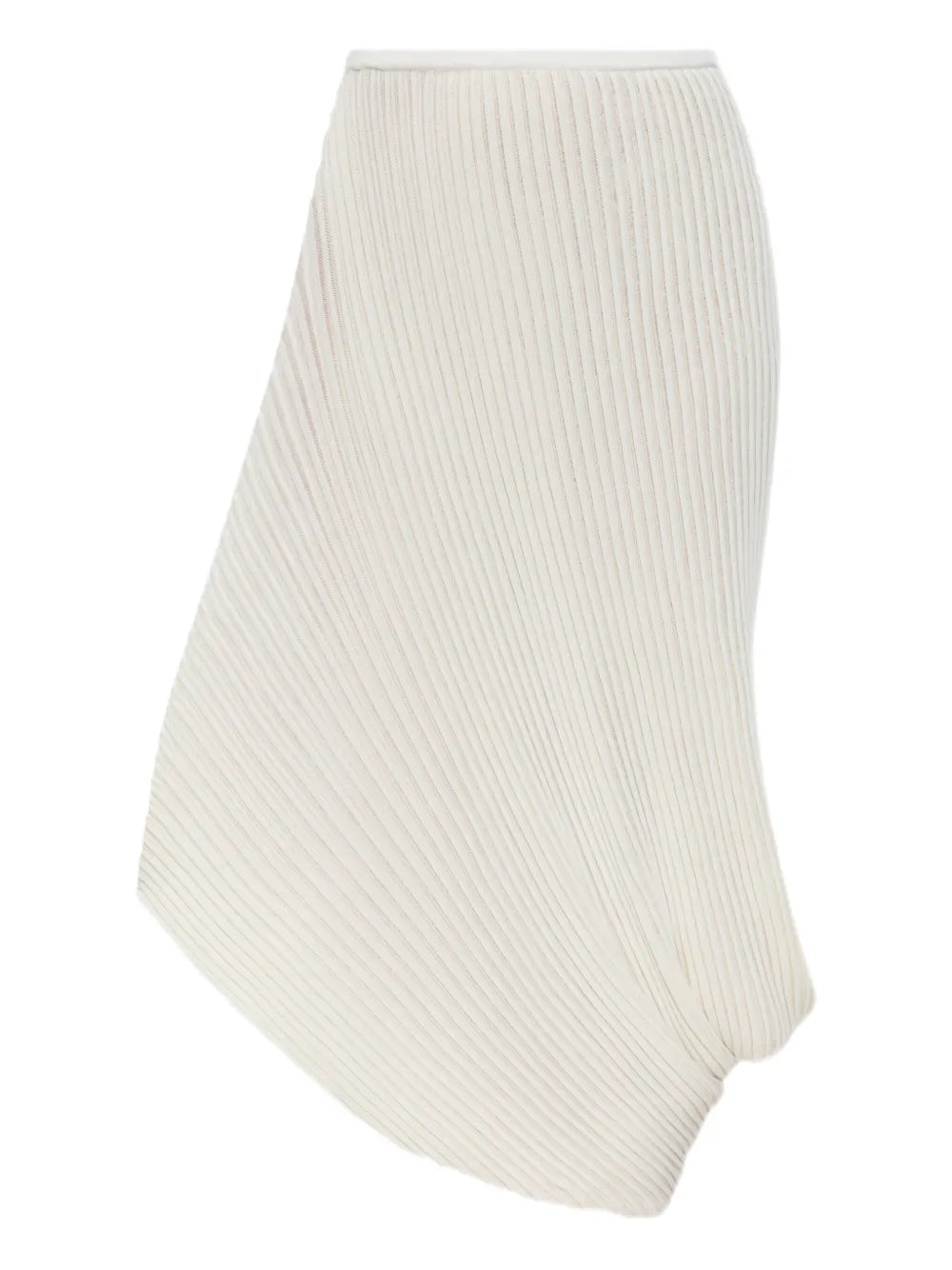 Asymmetric Pleated Skirt