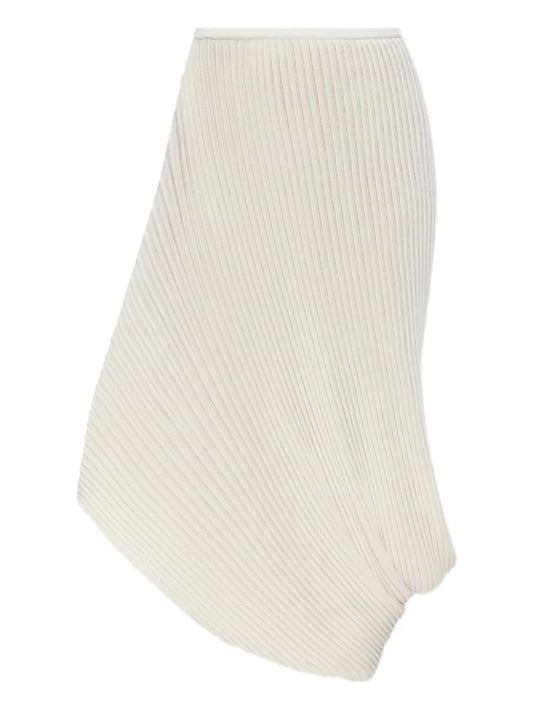 Asymmetric Pleated Skirt