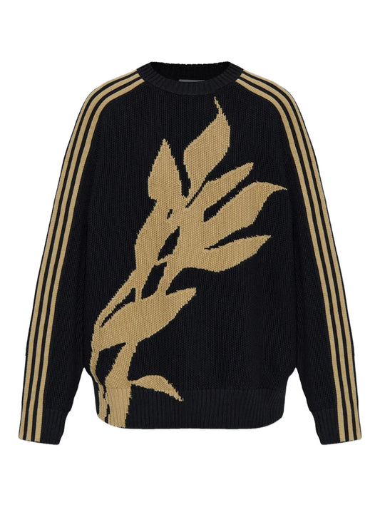 Floral-Embroidered Jumper