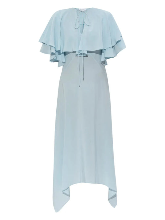 Layered Semi-Sheer Midi Dress