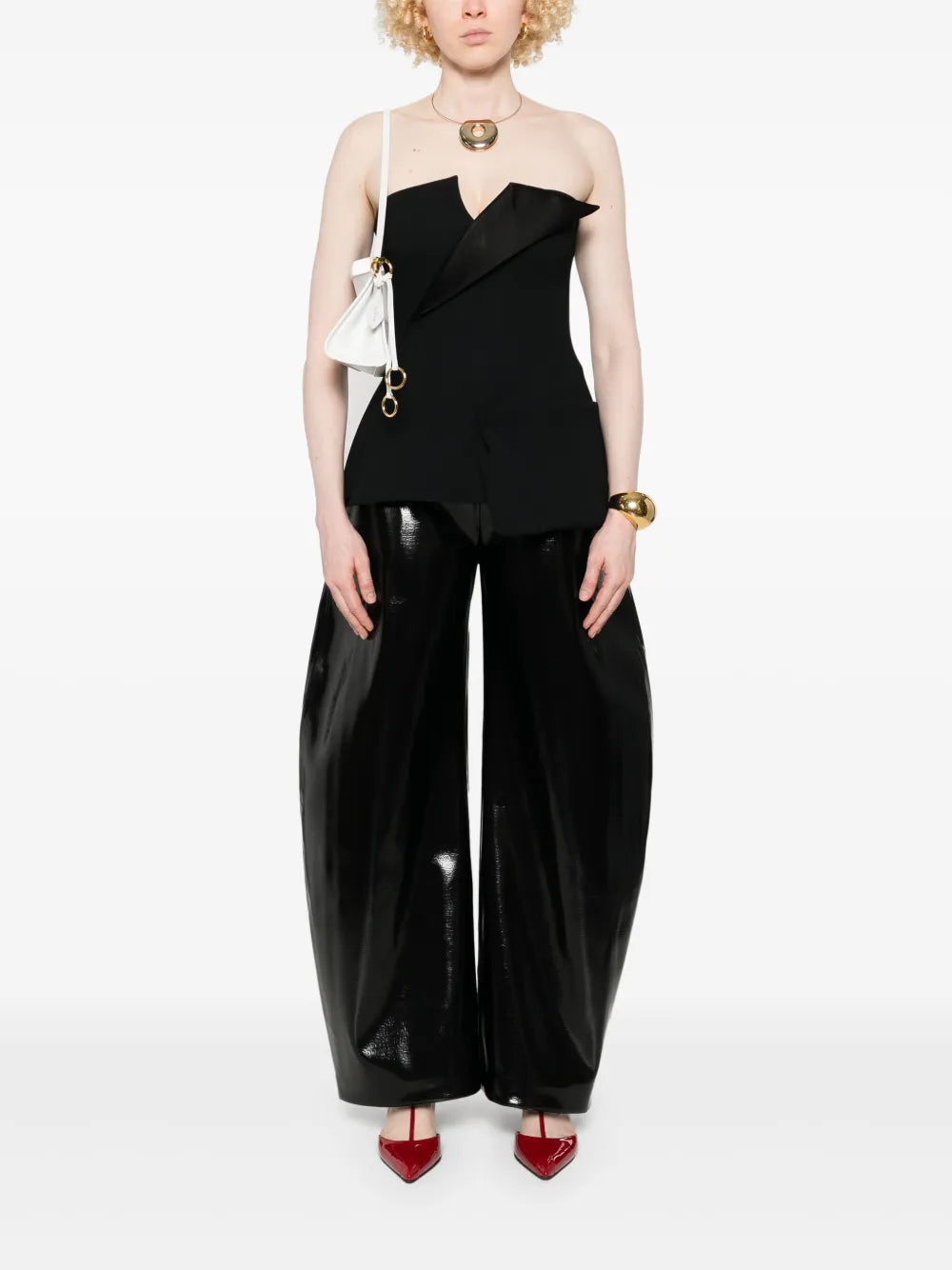 Corseted Satin Top