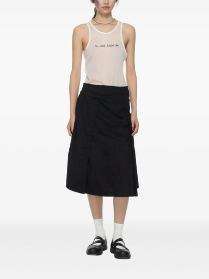 Fluted Midi Skirt