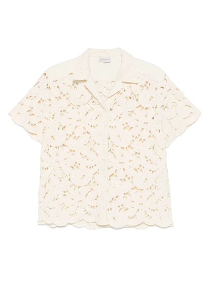 Floral Macramé Shirt