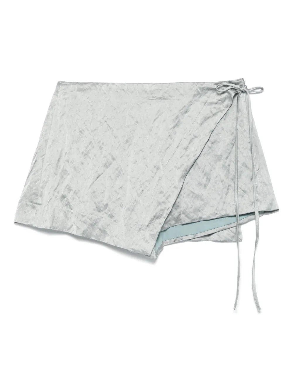 Crinkled Satin Shorts