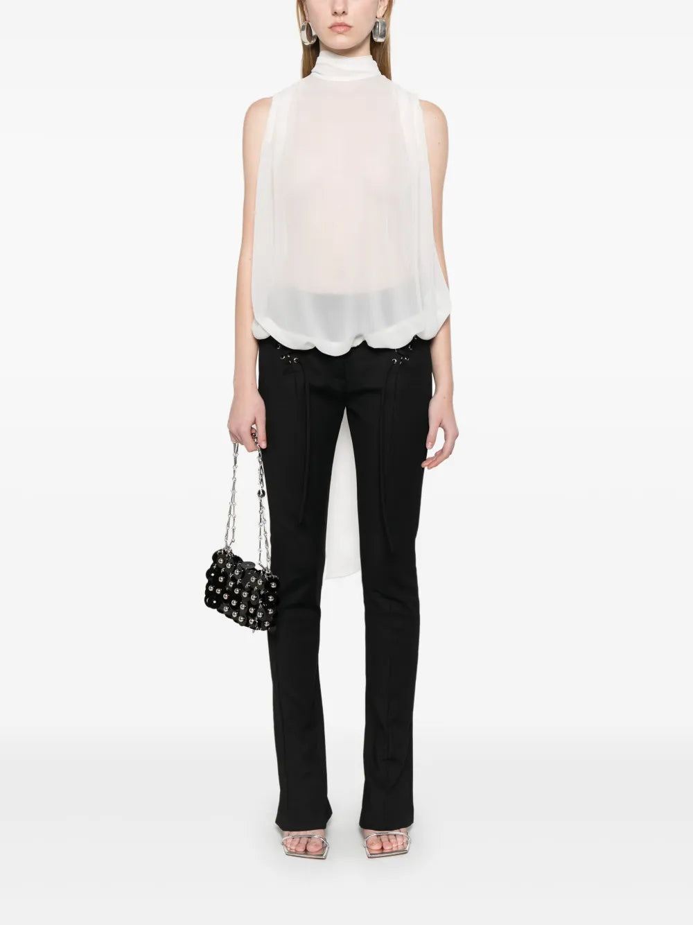 Lace-Up Detail Trousers