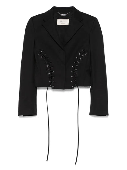 Lace-Up Detail Jacket