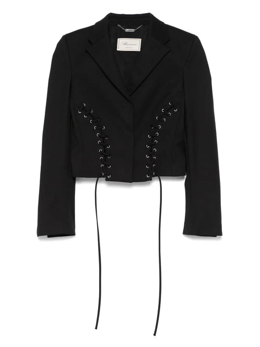 Lace-Up Detail Jacket