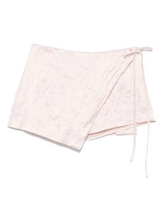Crinkled-Satin Shorts