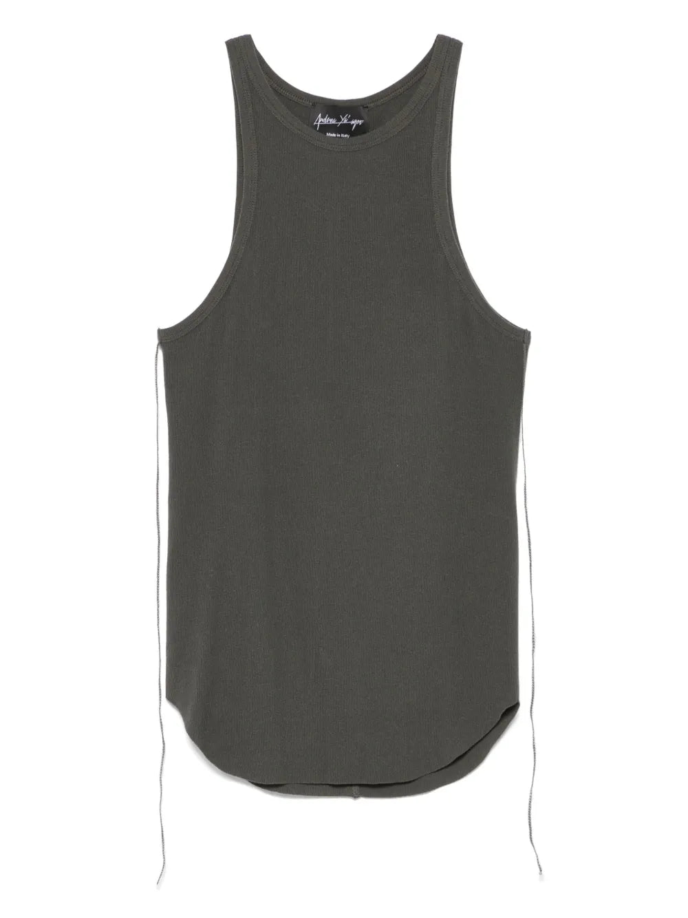 Fine-Ribbed Tank Top