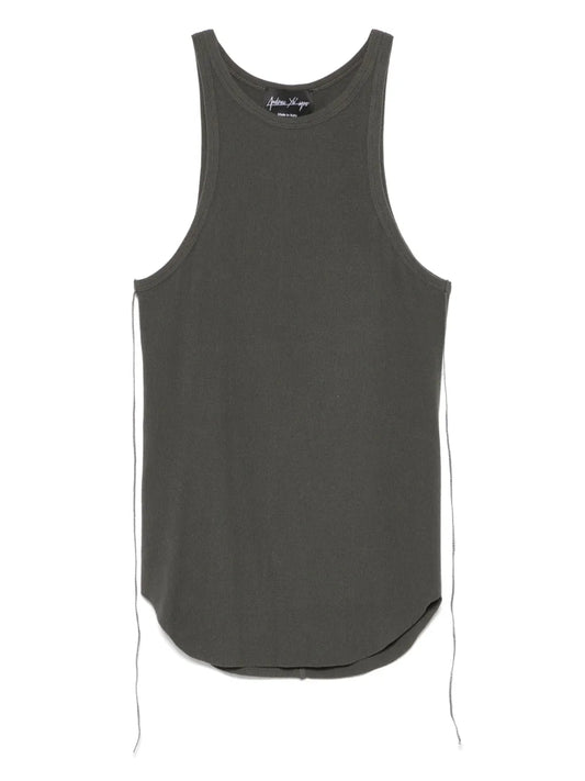 Fine-Ribbed Tank Top