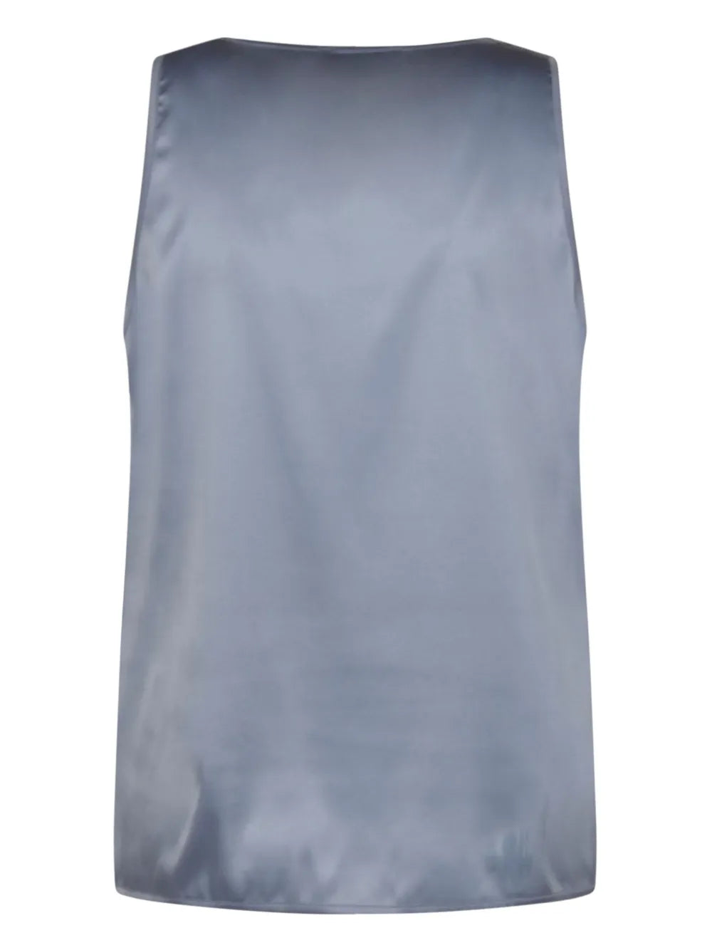 Satin Scoop-Neck Top