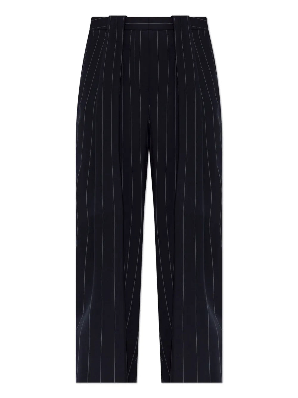Pinstripe-Pattern Panelled Trousers