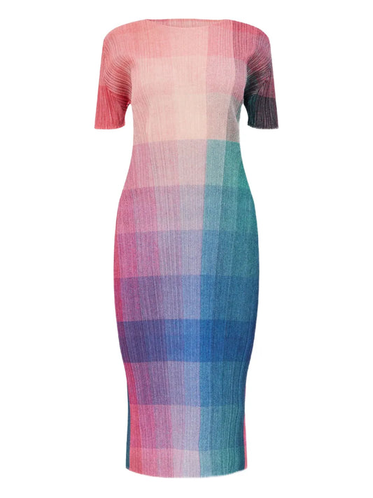 Pleated Midi Dress