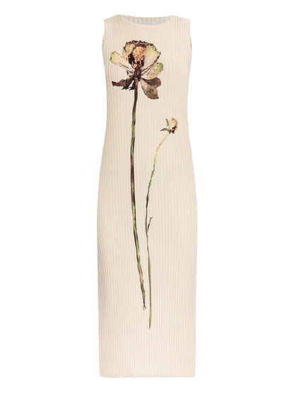 Pressed Flora Midi Dress