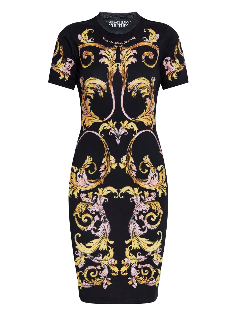 Baroque-Print Dress