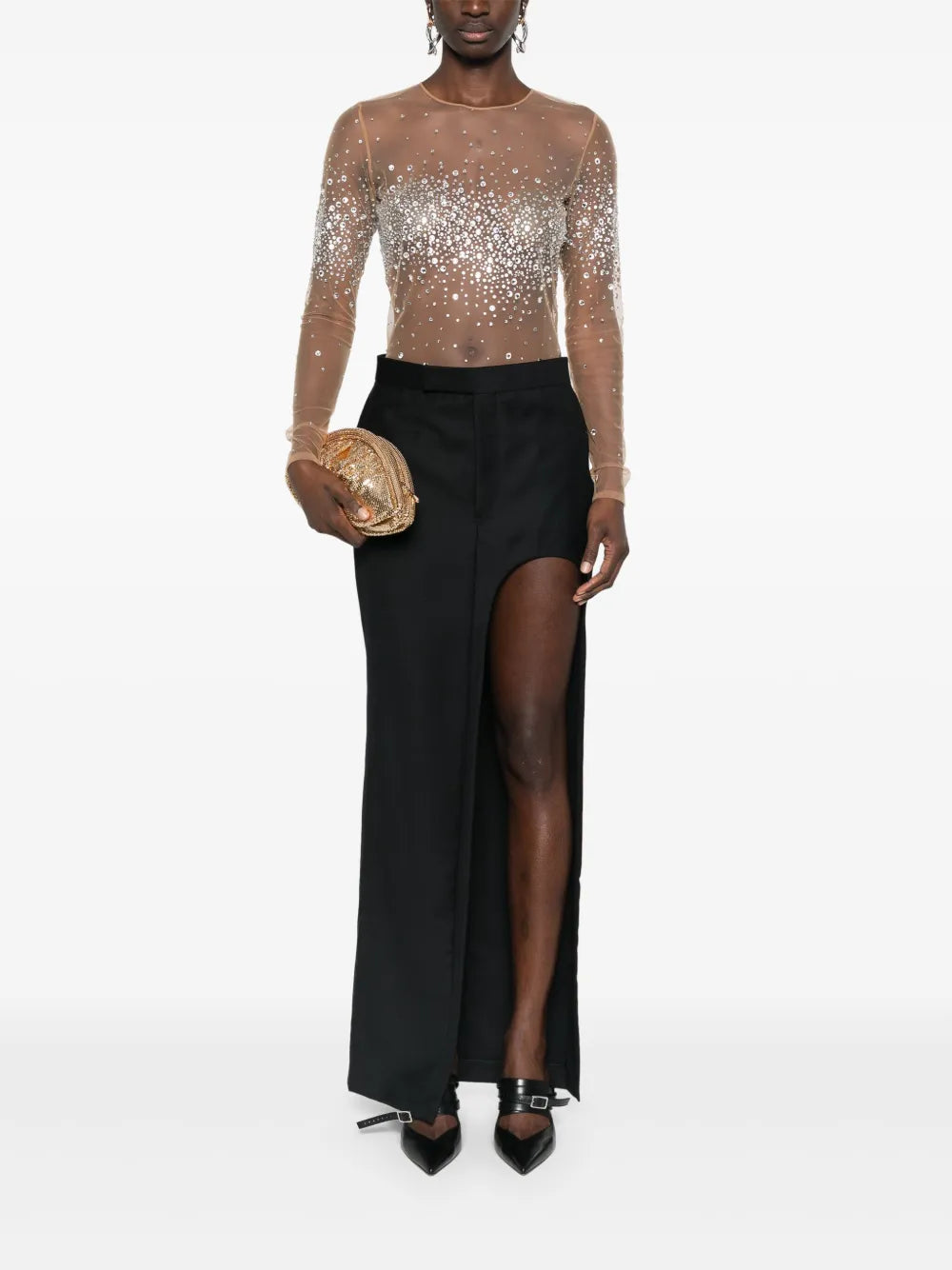 Rhinestone-Embellished T-Shirt
