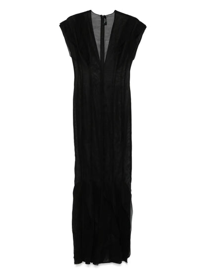 Panelled Organza Maxi Dress