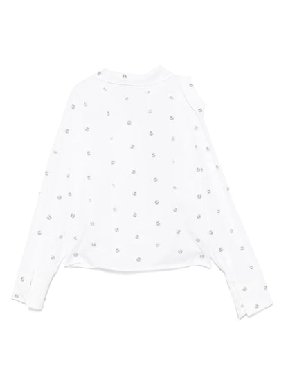 Studded Double-Collar Shirt