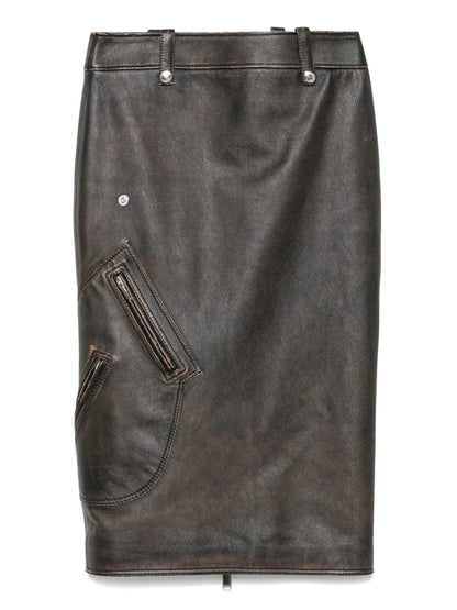 Leather Pencil Skirt