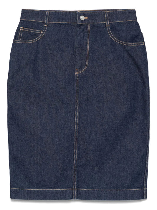 Denim Midi Skirt