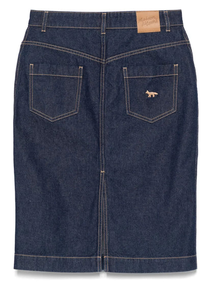 Denim Midi Skirt